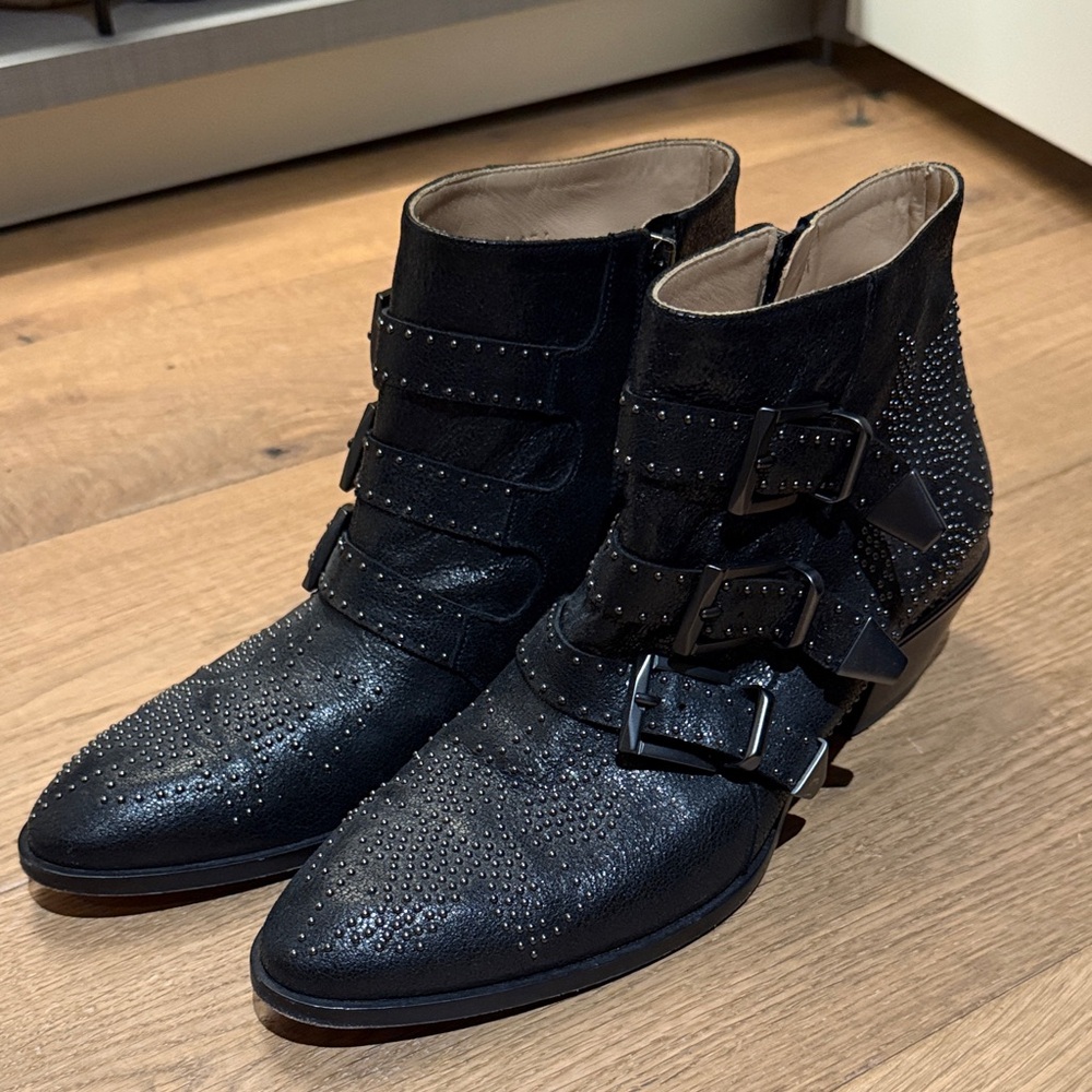 Chloe Susanna Studded Ankle Boots - 39.5
